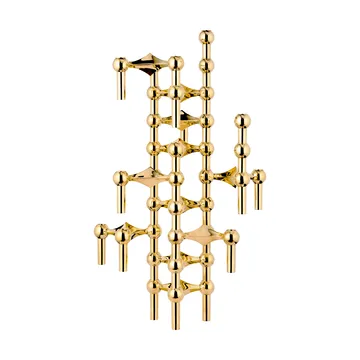 STOFF Nagel candle sticks 3-pack - brass - STOFF Nagel