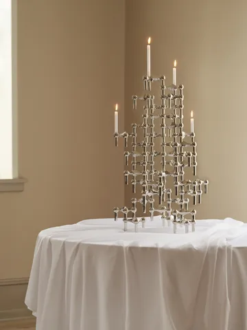 STOFF Nagel candle sticks 3-pack - chromium - STOFF Nagel