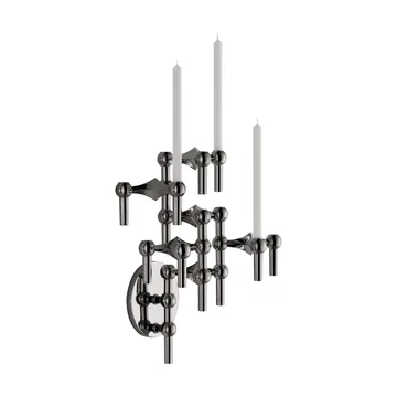 STOFF Nagel candle sticks wall - Black chrome - STOFF Nagel