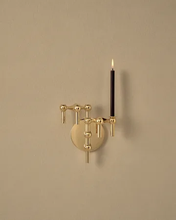 STOFF Nagel candle sticks wall - Brass - STOFF Nagel