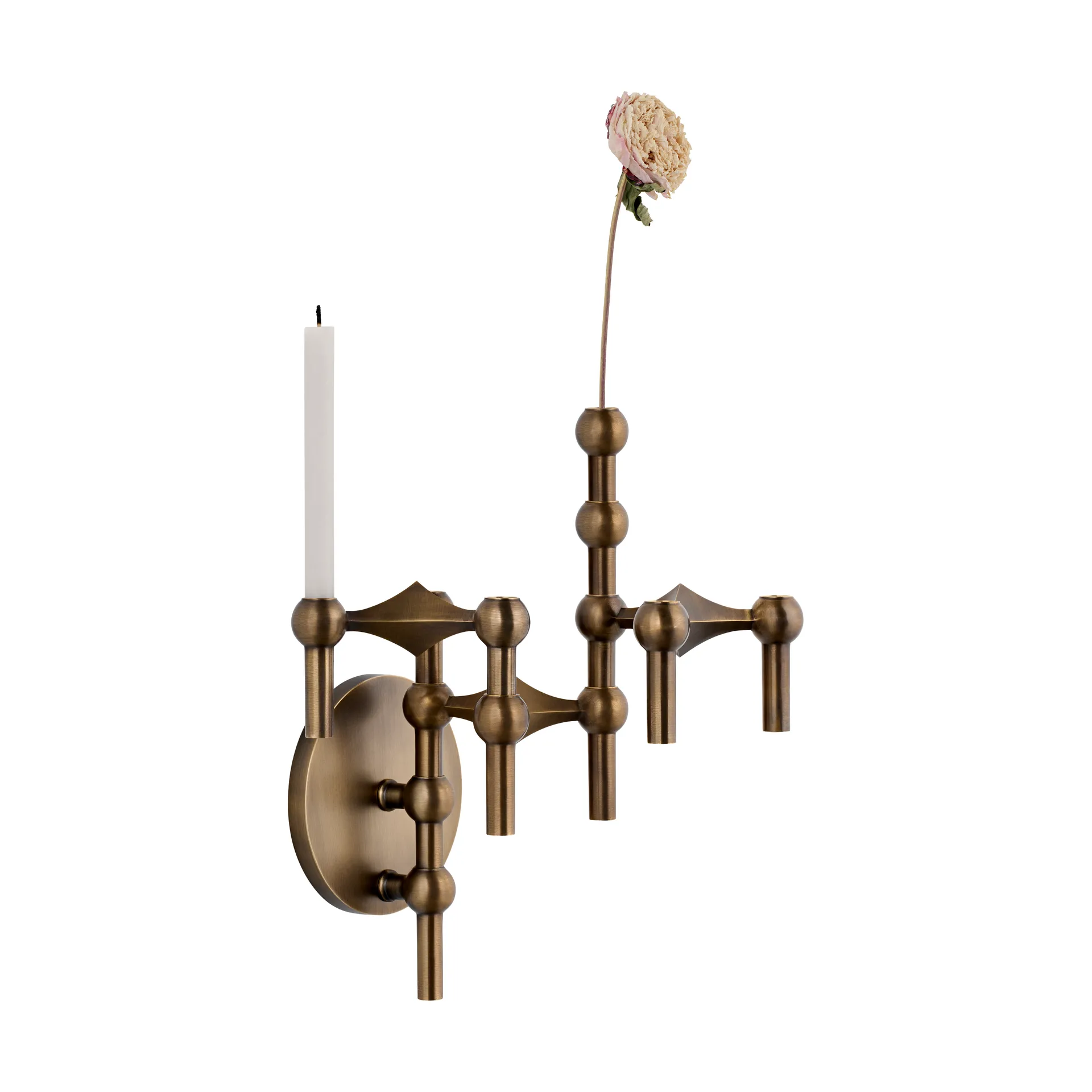 STOFF Nagel candle sticks wall, Bronzed brass STOFF Nagel