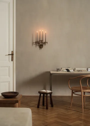 STOFF Nagel candle sticks wall - Bronzed brass - STOFF Nagel