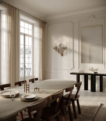 STOFF Nagel candle sticks wall - Bronzed brass - STOFF Nagel