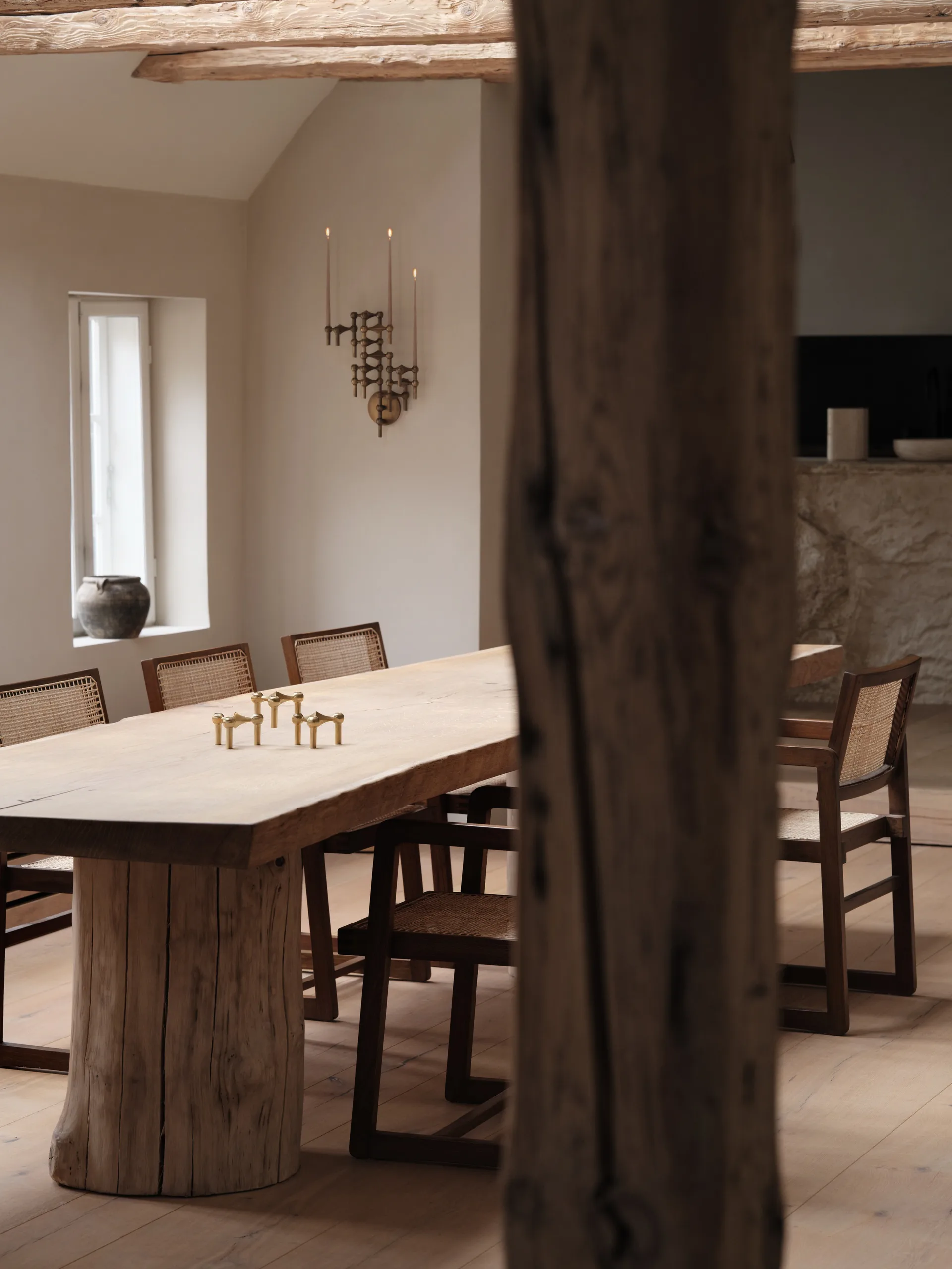 STOFF Nagel candle sticks wall, Bronzed brass STOFF Nagel