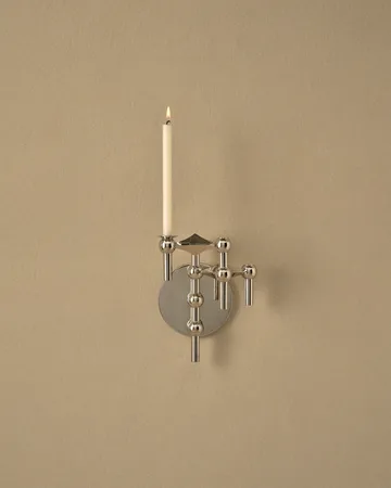 STOFF Nagel candle sticks wall - Chrome - STOFF Nagel