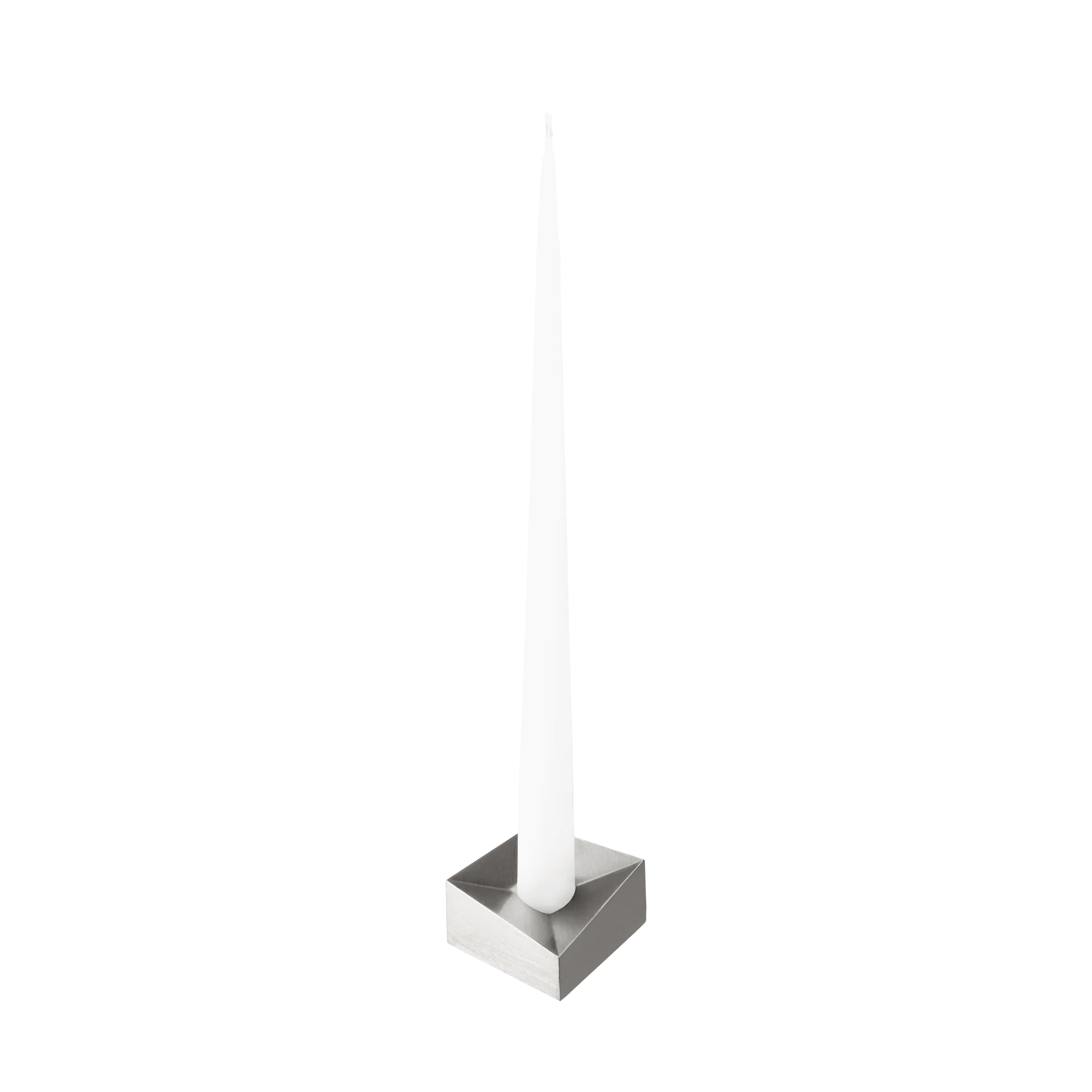 STOFF Nagel reflect candle holder large 3.2 cm, Brushed chrome STOFF Nagel