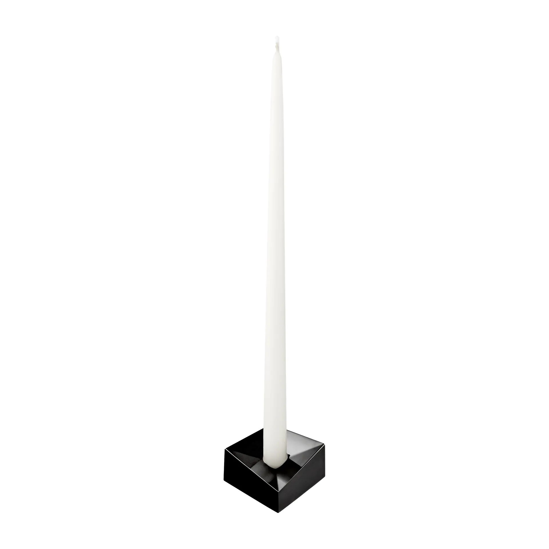 STOFF Nagel reflect candle holder small 2.7 cm, Black chrome STOFF Nagel