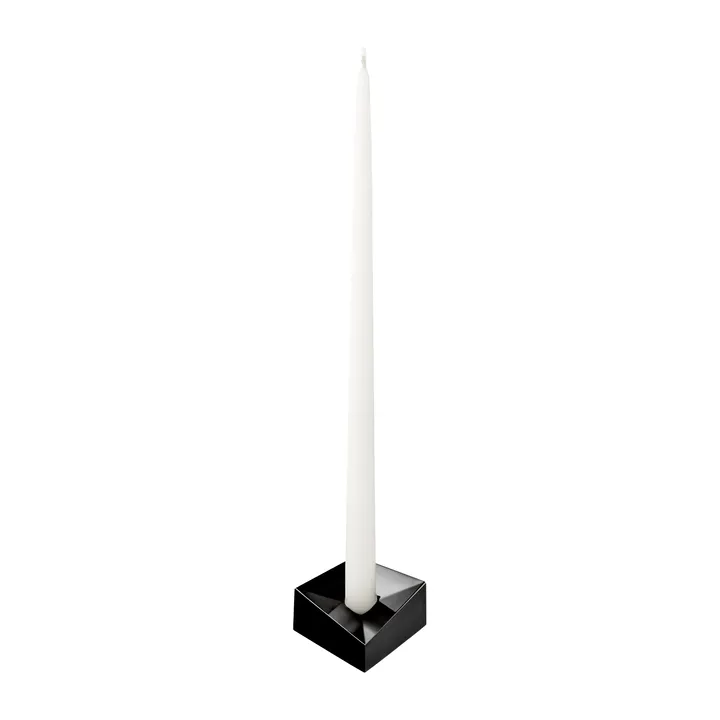 STOFF Nagel reflect candle holder small 2.7 cm - Black chrome - STOFF Nagel
