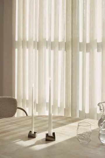 STOFF Nagel reflect candle holder small 2.7 cm - Black chrome - STOFF Nagel