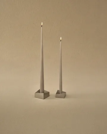 STOFF Nagel reflect candle holder small 2.7 cm - Brushed chrome - STOFF Nagel