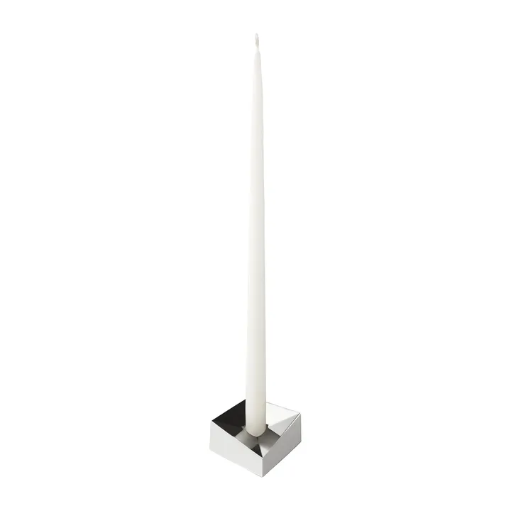 STOFF Nagel reflect candle holder small 2.7 cm - Chrome - STOFF Nagel