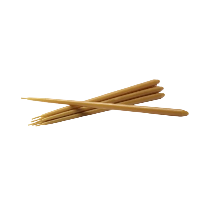 STOFF Nagel tapered candle by ester & erik 6-pack - amber - STOFF Nagel