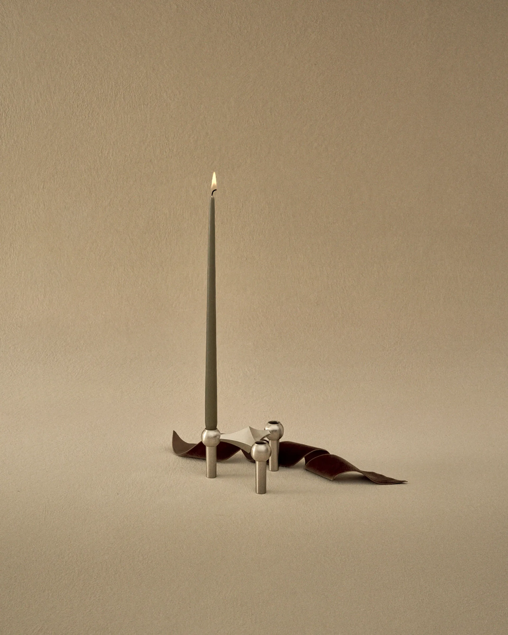 STOFF Nagel tapered candle by ester & erik 6-pack, Dusty green STOFF Nagel