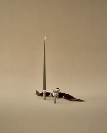 STOFF Nagel tapered candle by ester & erik 6-pack - Dusty green - STOFF Nagel