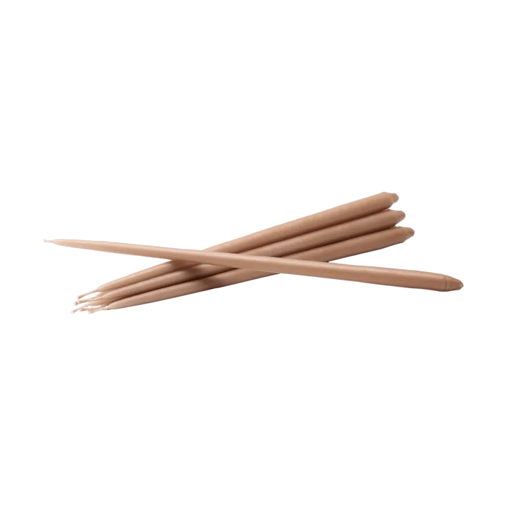 STOFF Nagel tapered candle by ester & erik 6-pack - dusty rose - STOFF Nagel