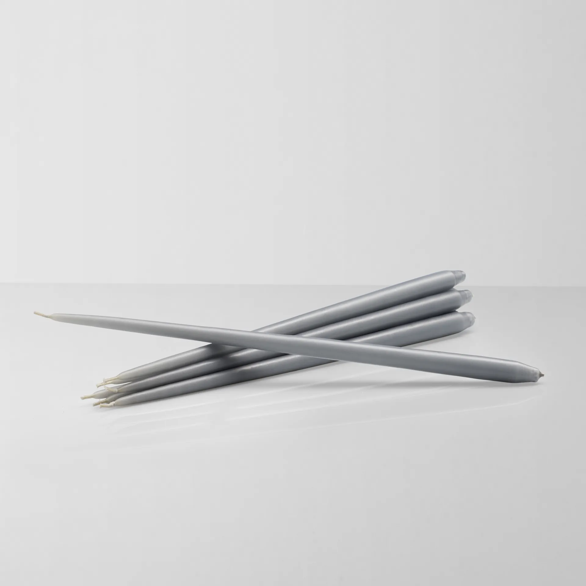 STOFF Nagel tapered candle by ester & erik 6-pack, Light grey STOFF Nagel