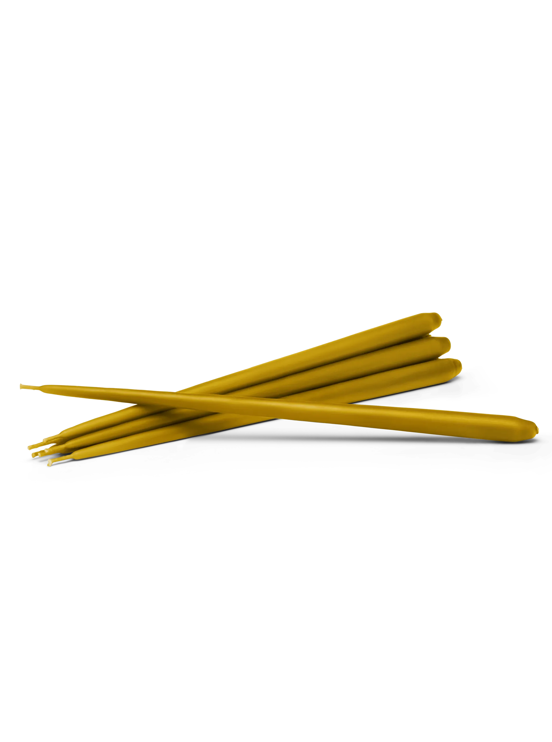 STOFF Nagel tapered candle by ester & erik 6-pack, Mustard STOFF Nagel