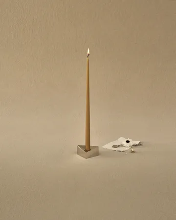 STOFF Nagel tapered candle by ester & erik 6-pack - Mustard - STOFF Nagel