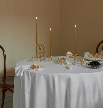 STOFF Nagel tapered candle by ester & erik 6-pack - Mustard - STOFF Nagel