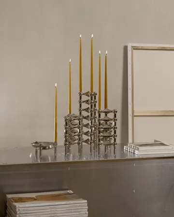 STOFF Nagel tapered candle by ester & erik 6-pack - Mustard - STOFF Nagel