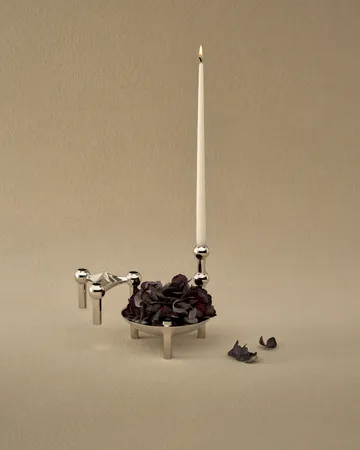 STOFF Nagel tapered candle by ester & erik 6-pack - Off-white - STOFF Nagel