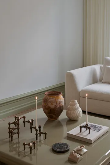 STOFF Nagel tapered candle by ester & erik 6-pack - Off-white - STOFF Nagel