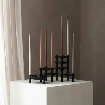STOFF Nagel tapered candle by ester & erik 6-pack - Powder rose - STOFF Nagel