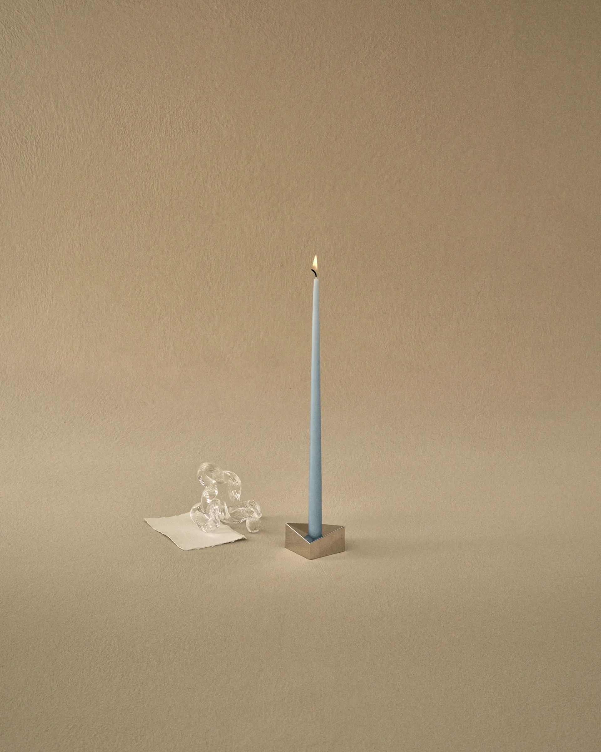 STOFF Nagel tapered candle by ester & erik 6-pack, Sky blue STOFF Nagel