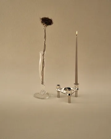 STOFF Nagel tapered candle by ester & erik 6-pack - Soft brown - STOFF Nagel