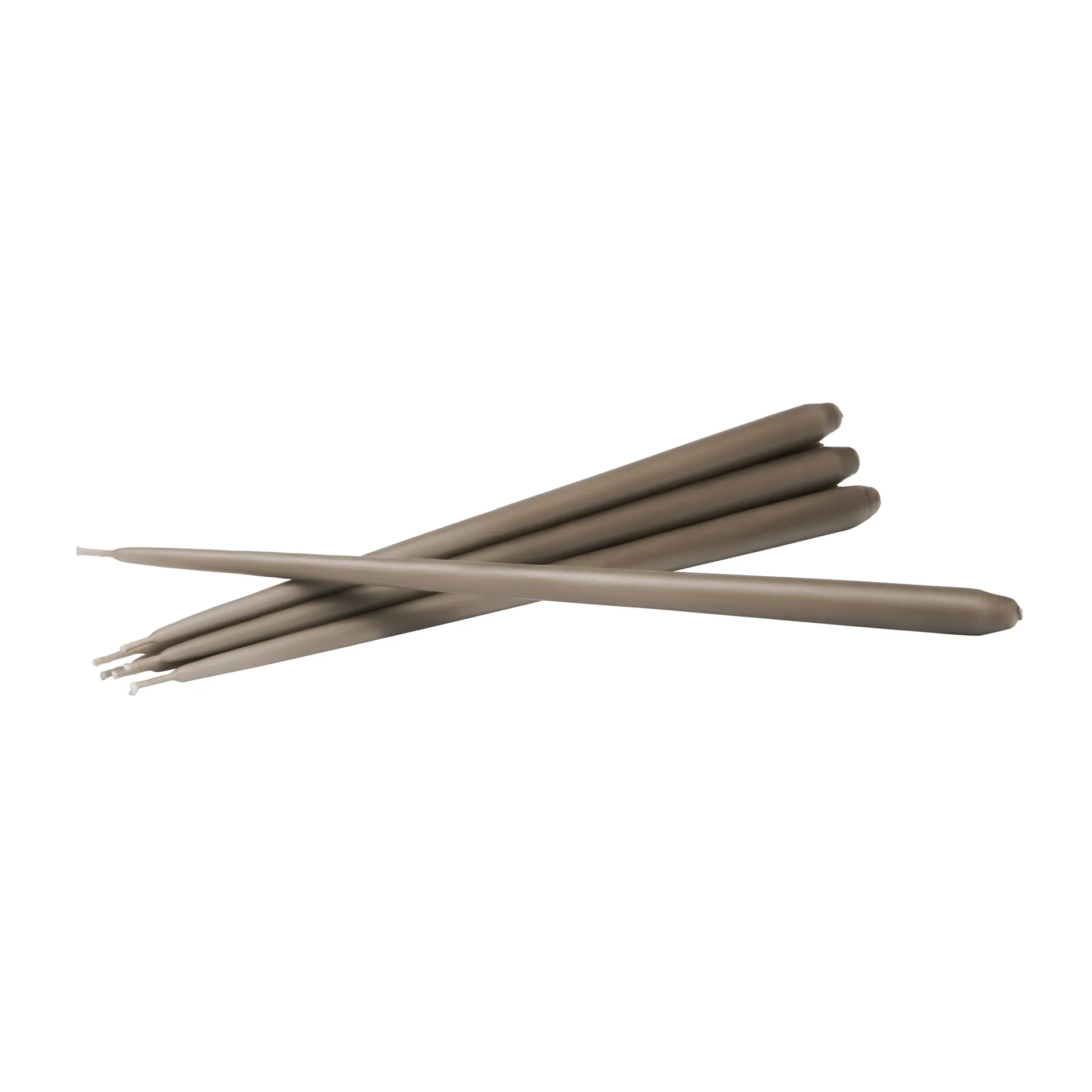 STOFF Nagel tapered candle by ester & erik 6-pack, Taupe STOFF Nagel