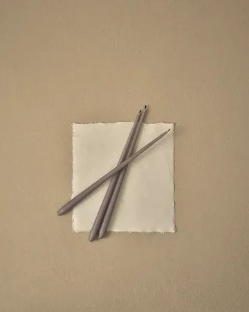 STOFF Nagel tapered candle by ester & erik 6-pack - Warm grey - STOFF Nagel