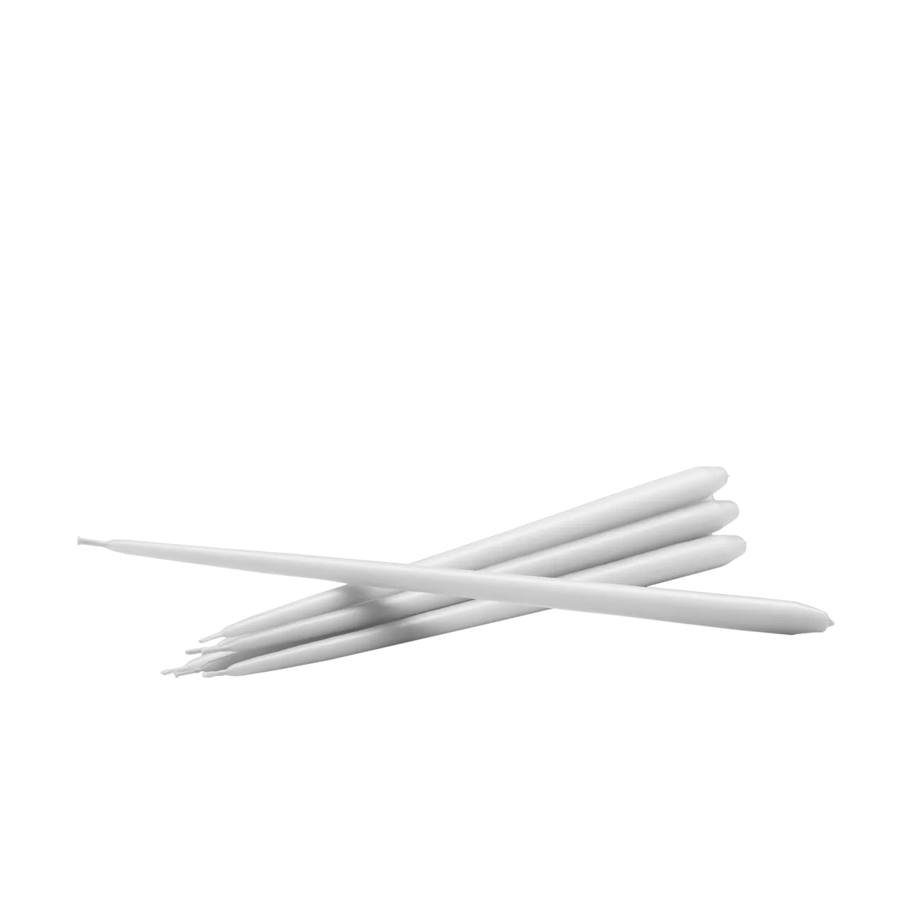 STOFF Nagel tapered candle by ester & erik 6-pack, White STOFF Nagel