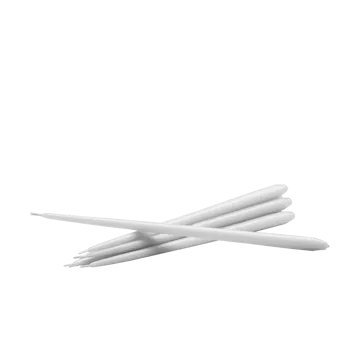 STOFF Nagel tapered candle by ester & erik 6-pack - White - STOFF Nagel