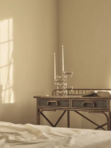 STOFF Nagel tapered candle by ester & erik 6-pack - White - STOFF Nagel