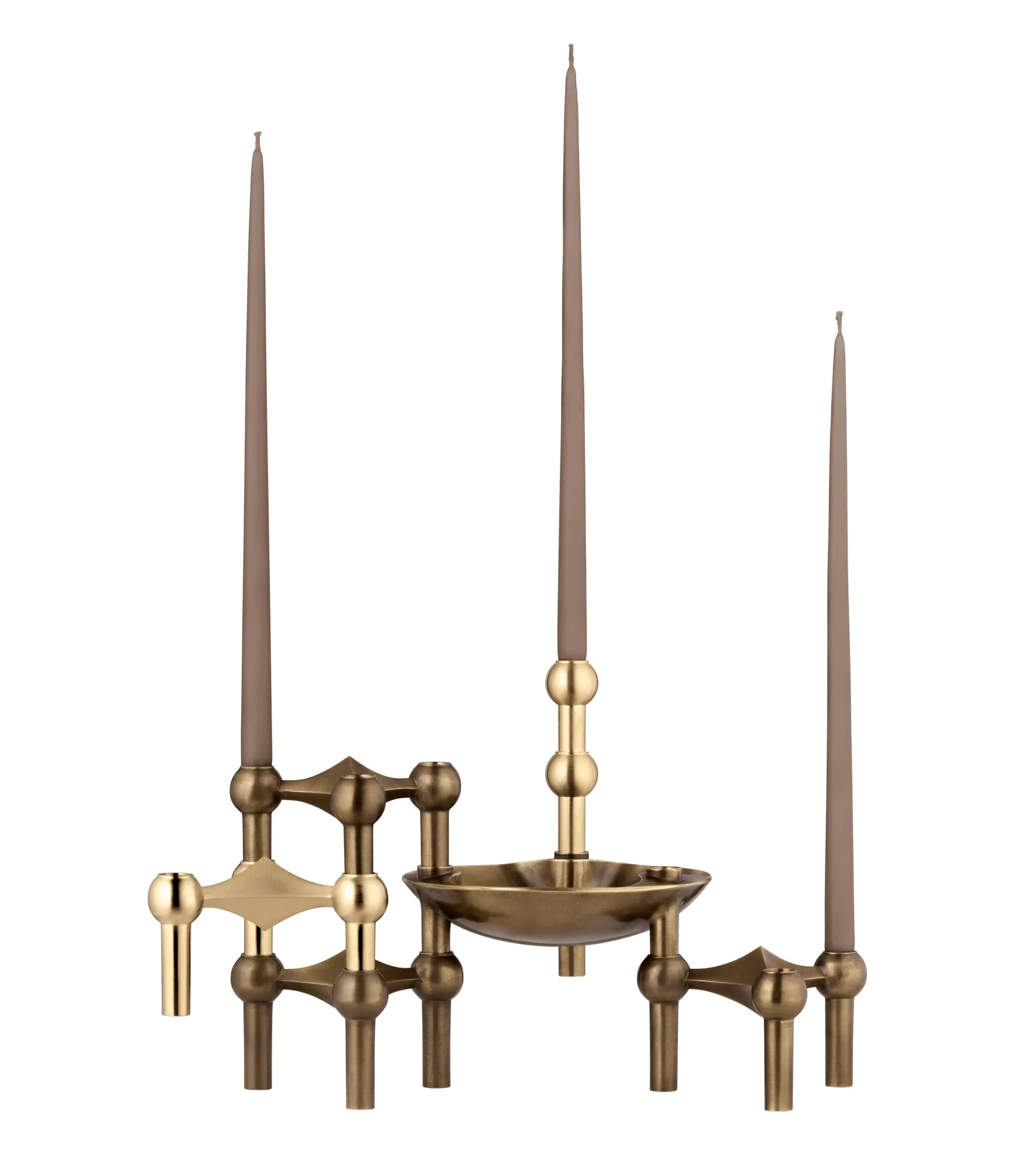 STOFF Nagel vase, Brushed brass STOFF Nagel