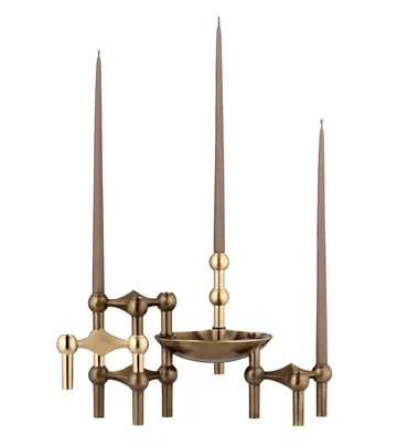 STOFF Nagel vase - Brushed brass - STOFF Nagel