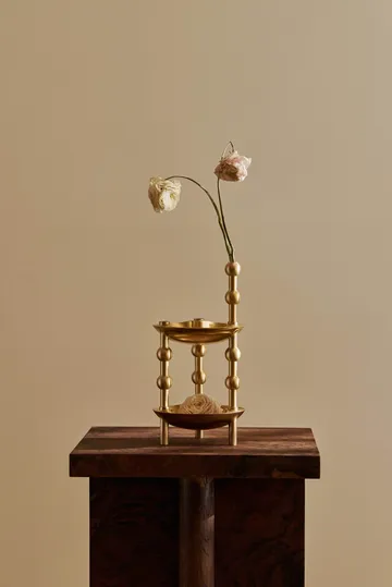 STOFF Nagel vase - Brushed brass - STOFF Nagel