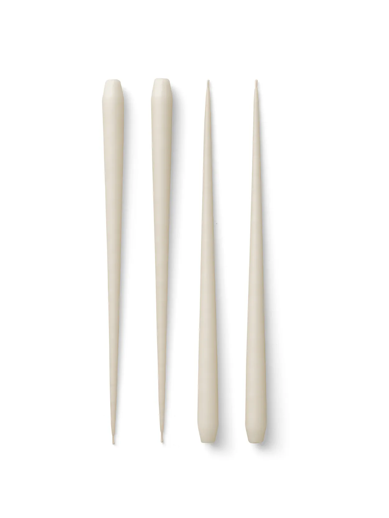 STOFF antique candles by ester & erik large 4-pack Off-white