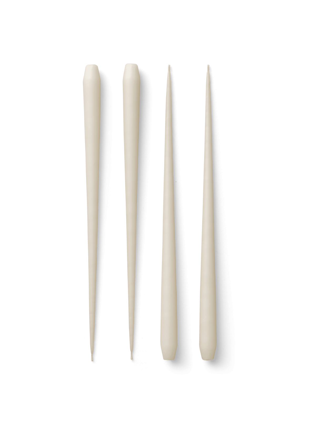 STOFF STOFF antique candles by ester & erik large 4-pack Off-white