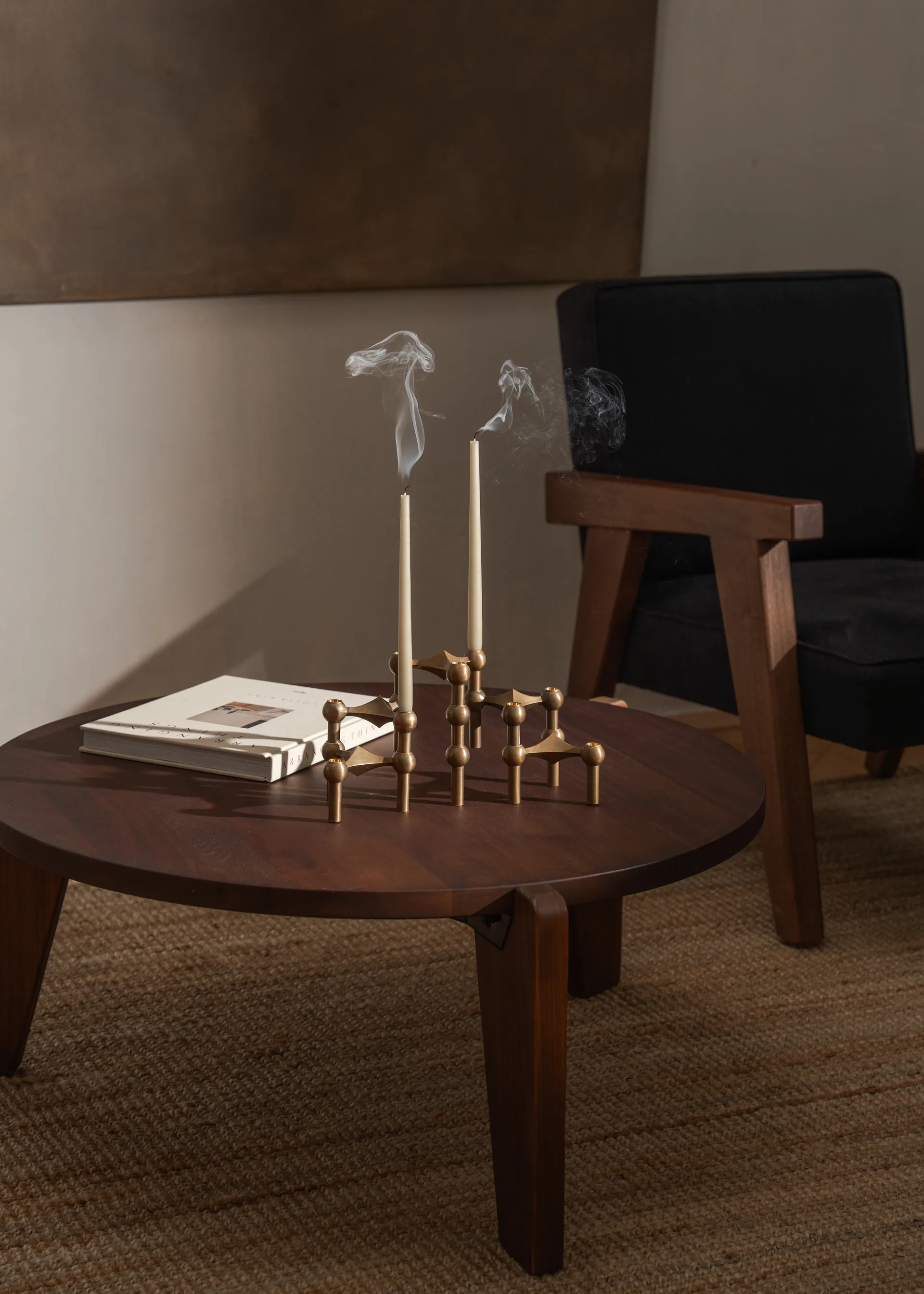 STOFF antique candles by ester & erik large 4-pack, Off-white STOFF