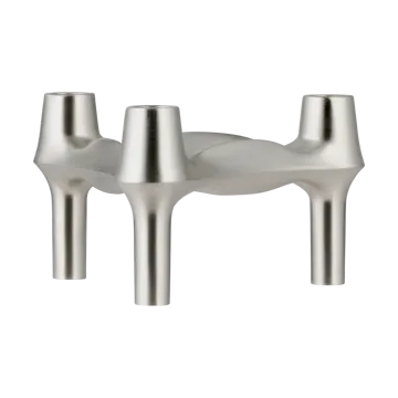 STOFF BMF candle holder - Brushed chrome - STOFF