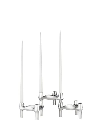 STOFF Nagel BMF candle holder 3-pack - Chrome - STOFF