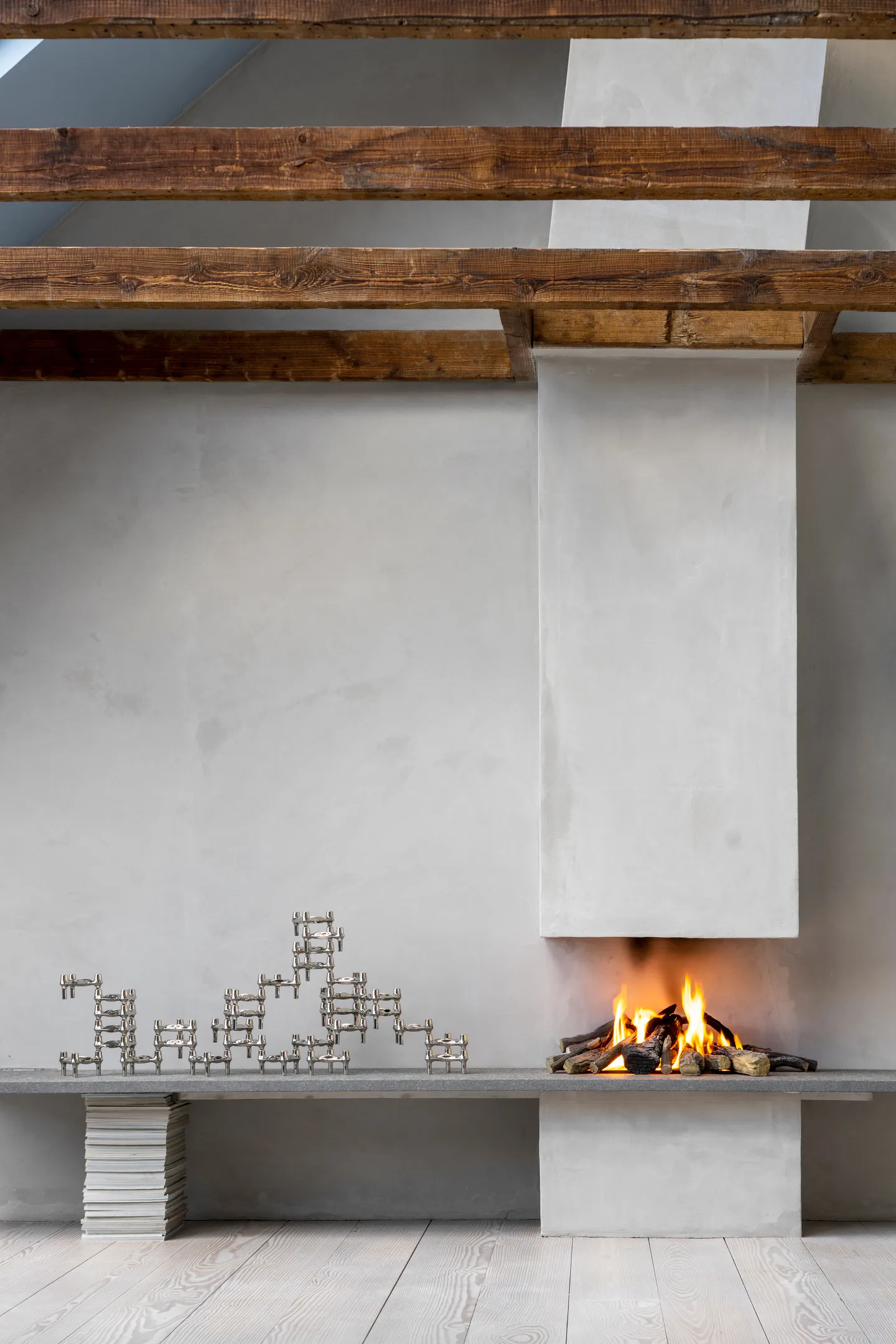 STOFF Nagel BMF candle holder 3-pack, Chrome STOFF