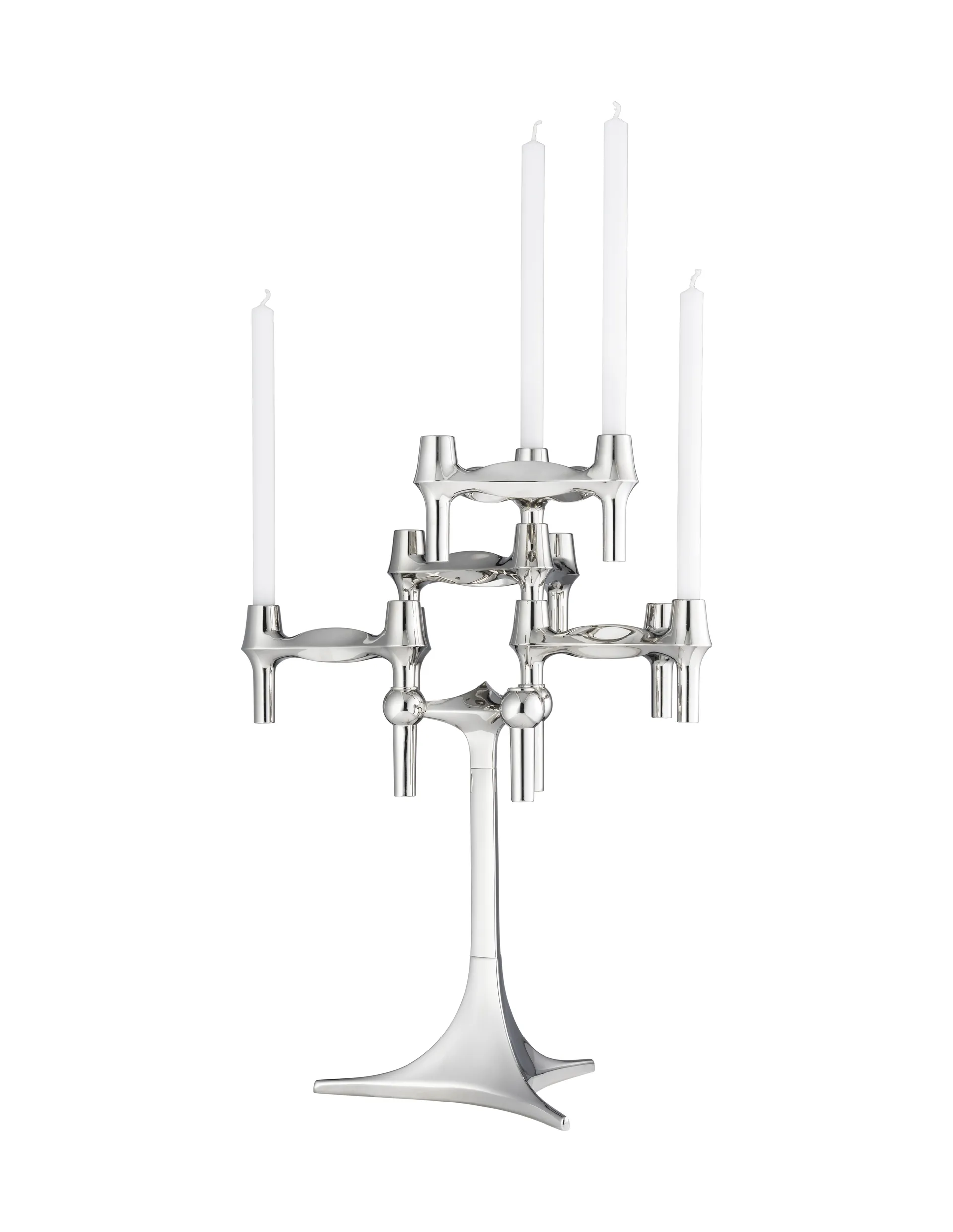 STOFF Nagel BMF candle holder, Chrome STOFF