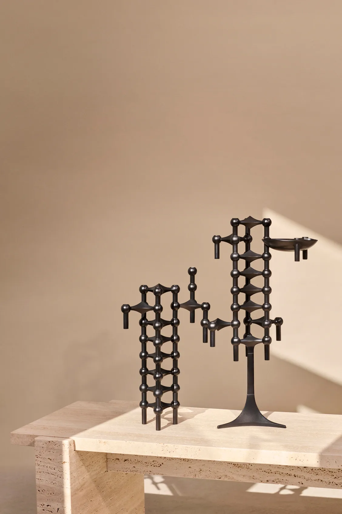 STOFF Nagel candle stand, Black STOFF