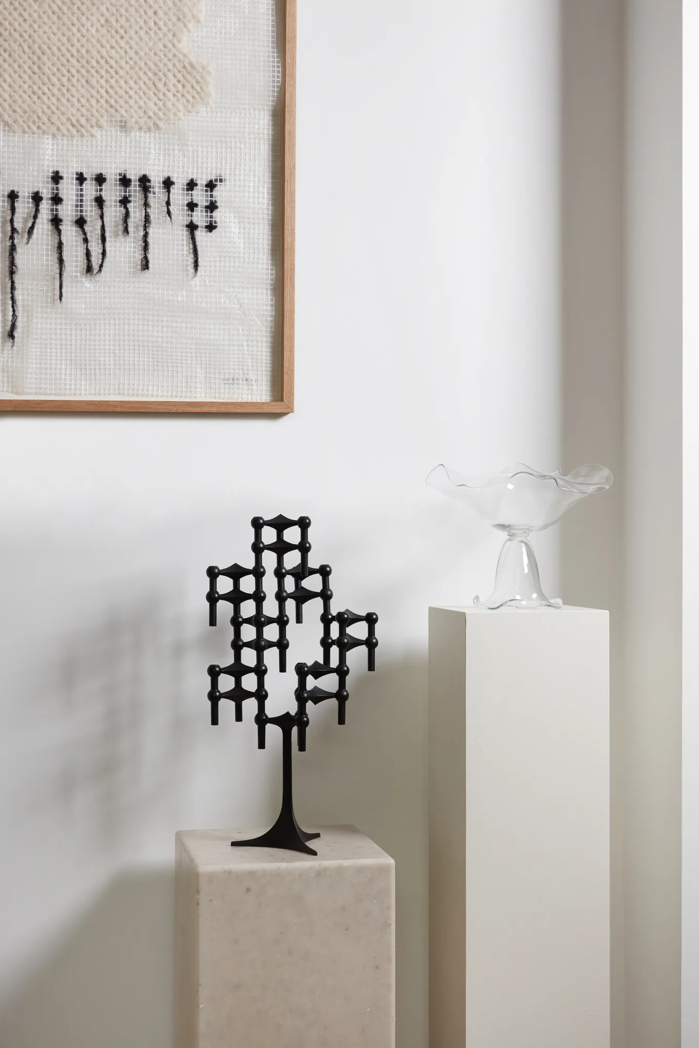 STOFF Nagel candle stand, Black STOFF