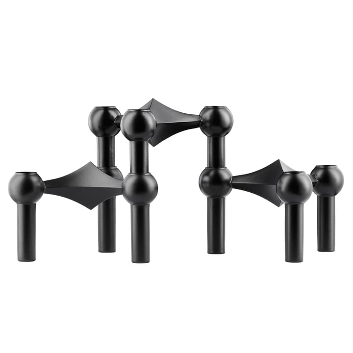 STOFF Nagel candle sticks 3-pack - black - STOFF