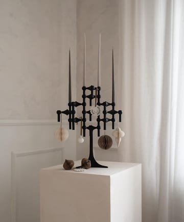 STOFF Nagel candle sticks 3-pack - black - STOFF