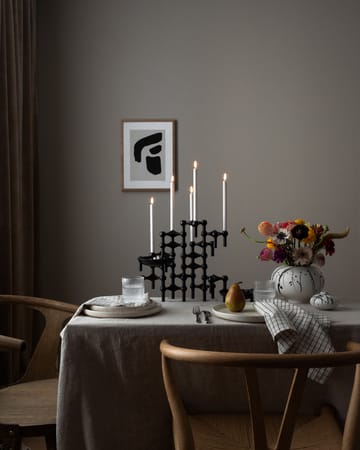 STOFF Nagel candle sticks 3-pack - black - STOFF