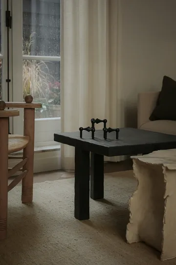 STOFF Nagel candle sticks 3-pack - black - STOFF